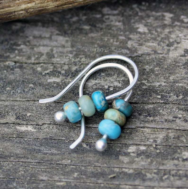 Turquoise bead earrings