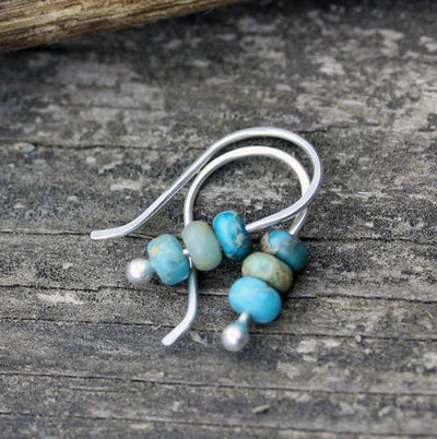 Turquoise bead earrings