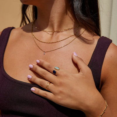 Prsten s akvamarinom