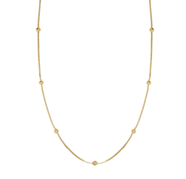 Ogrlica od zlatnog lanca s perlicama Niyah