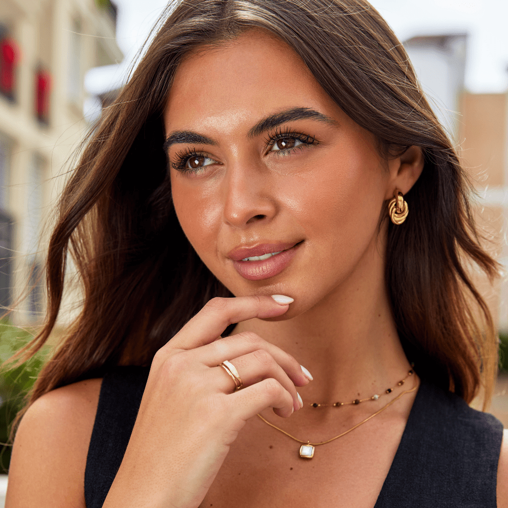 Slojeviti zlatni prsten Sahara