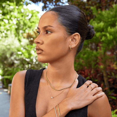 Naušnice Layla Gold Twist