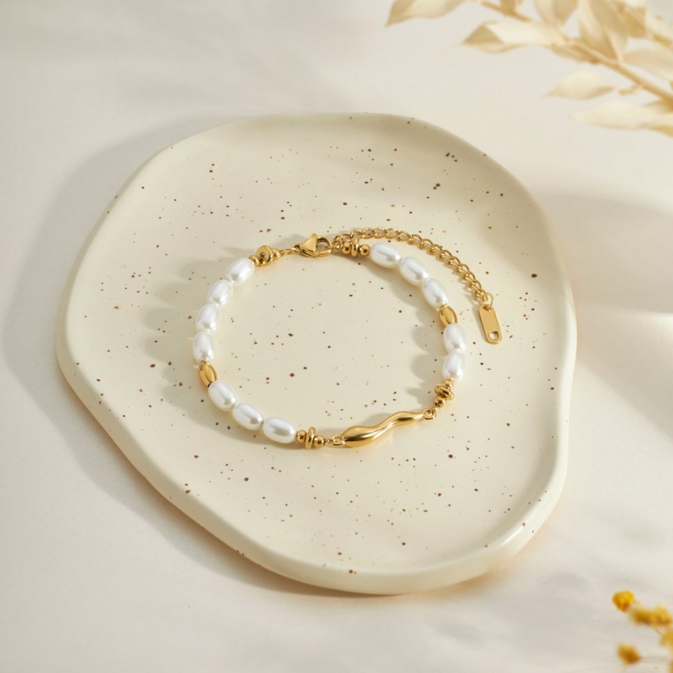 Pulsera od slatkovodnih bisera Lovina