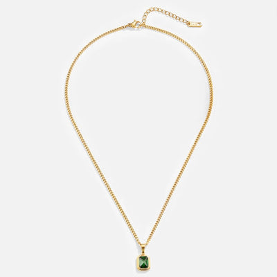 Ogrlica s privjeskom od zelenog Moneta