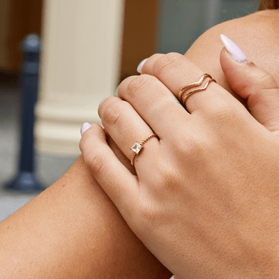 Pleteni prsten od stakla Sofije